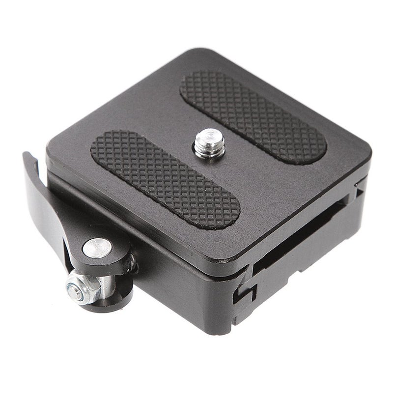 Hersmay P50 Camera Quick Rlease Clamp with 1/4" Quick Release Plate 3/8" Mounting Screw for Tripod Ball Head Compatible with Arca Swiss Standard - Image 1